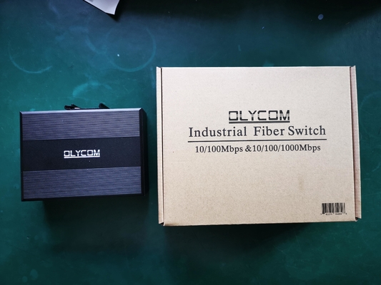 Bộ chuyển mạng OLYCOM 12Port Gigabit Ethernet công nghiệp với 8 cổng POE 4 cổng SFP 240W Din Rail Mounted IP40