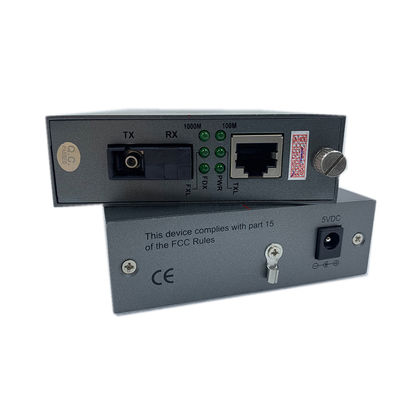 Bộ chuyển đổi phương tiện truyền thông Ethernet cáp quang Gigabit tự động cảm biến 10/100 / 1000Mbps