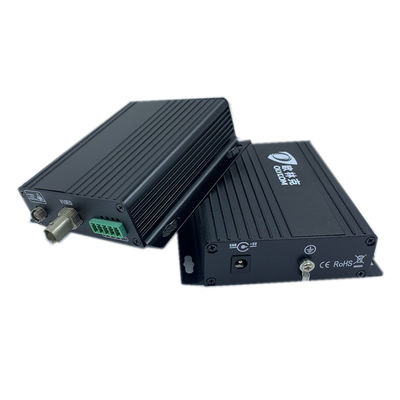 Dữ liệu chuẩn FC 1ch Bộ phát và bộ thu cáp quang tương tự cho Camera PTZ Màu đen