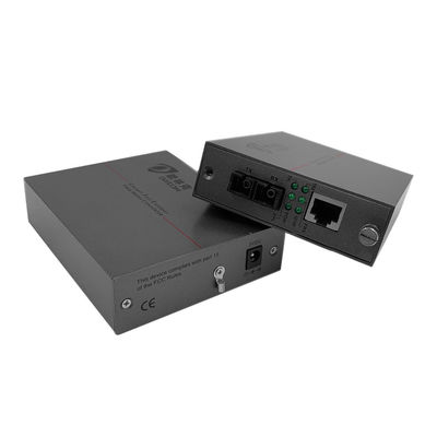 20km Sc Fibre Media Converter, PSE Gigabit Ethernet Converter