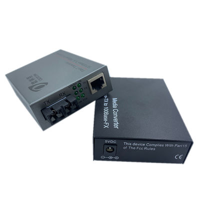 Bộ chuyển đổi phương tiện Ethernet cáp quang 10 / 100M POE PSE Cáp quang kép 48V SC cho IPC