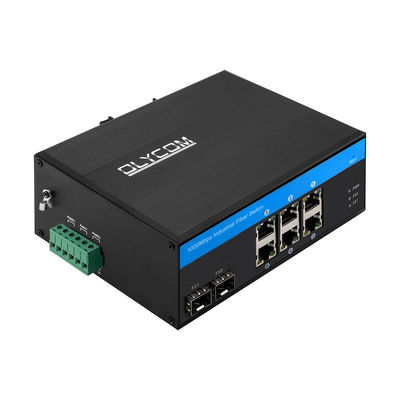 Bộ chuyển mạng cứng hai cổng SFP, Chứng nhận FCC Bộ chuyển mạch Ethernet 6 cổng Gigabit