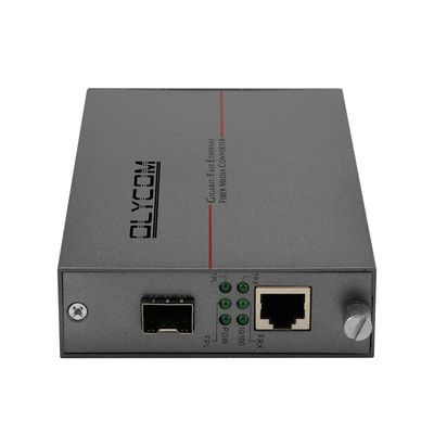 Bộ chuyển đổi phương tiện truyền thông Ethernet cáp quang POE màu xám LC Fiber SFP Megabit 10 / 100M