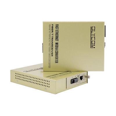 Bộ chuyển đổi phương tiện truyền thông Ethernet cáp quang lõi đơn 1310 / 1550nm Ngõ vào AC 220V