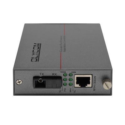 Bộ chuyển đổi phương tiện truyền thông Ethernet cáp quang Gigabit tự động cảm biến 10/100 / 1000Mbps