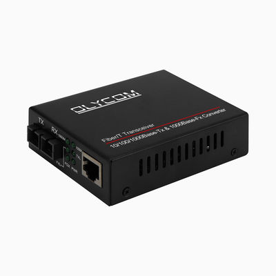 MTBF 50.000 giờ Gigabit Ethernet Media Converter 2 Port Rack Mount Over Cat6 Cable