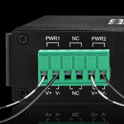 Bộ chuyển mạch cáp quang Ethernet 3 cổng Mini Din Rail 100 / 1000Mbps 60W POE Ngân sách DC48V