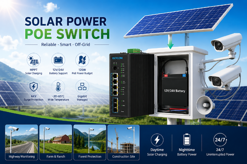 trường hợp công ty mới nhất về Giải pháp chuyển mạch PoE năng lượng mặt trời ngoài lưới để giám sát CCTV ngoài trời 24/7.