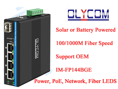 IM-FP144BGE Chuyển đổi sợi PoE năng lượng mặt trời