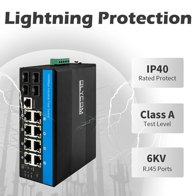 Olycom L2 Quản lý PoE Fiber Switch 1G 2.5G SFP Network 240W Chi phí sử dụng ngoài trời CE