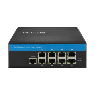 Gigabit 8 cổng công nghiệp thông minh quản lý Ethernet Switch SNMP CLI quản lý DC12V