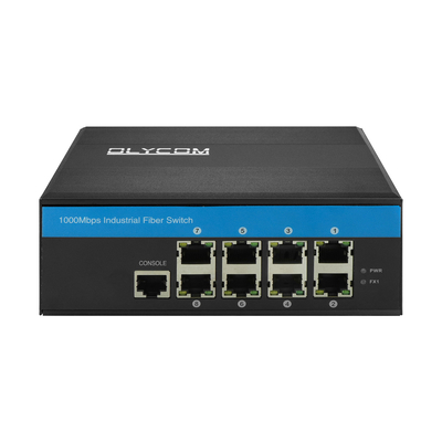 Bộ chuyển mạch Ethernet công nghiệp được quản lý 8 cổng Gigabit SNMP CLI Managed DC9V