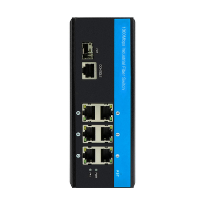 Chuyển đổi Gigabit Ethernet được quản lý 2.5G Fiber Din Rail DC12V Hỗ trợ CLI SNMP ERPS
