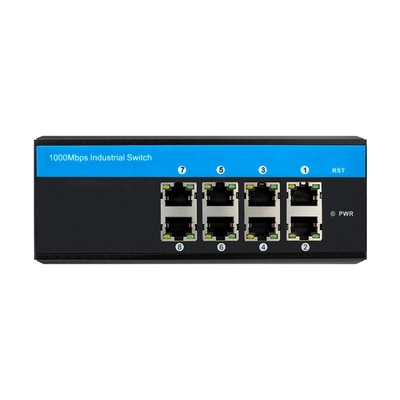 Bộ chuyển mạng công nghiệp 8 cổng Gigabit Công suất kép POE Ethernet không được quản lý