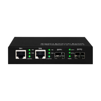 4 cổng Gigabit Commercial Ethernet Switch SFP Fiber Optic Unmanaged DC5V