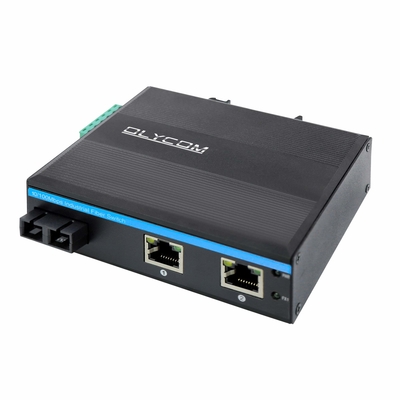 Gigabit Ethernet Mini Fiber Switch Gigabit Network SC Optic 20KM Không quản lý được gắn trên tường