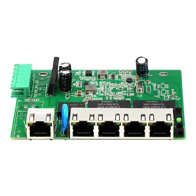 5 cổng E-Mark Industrial Network Switch PCBA Gigabit dựa trên không quản lý 12V 24V
