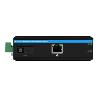 Bộ chuyển đổi phương tiện POE công nghiệp Gigabit Ethernet DC48V 30W Không quản lý vỏ cứng