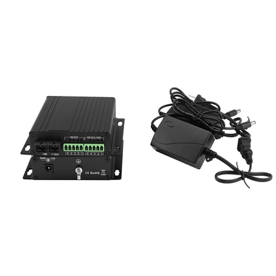 RS232 Serial Fiber Optic Modem 40KM Dual Fiber SC Port Compact Size Đặt trên tường