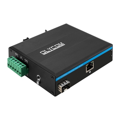 Bộ chuyển đổi phương tiện truyền thông PoE công nghiệp 30W 100M/1000M SFP Slot Unmanaged Gigabit Ethernet