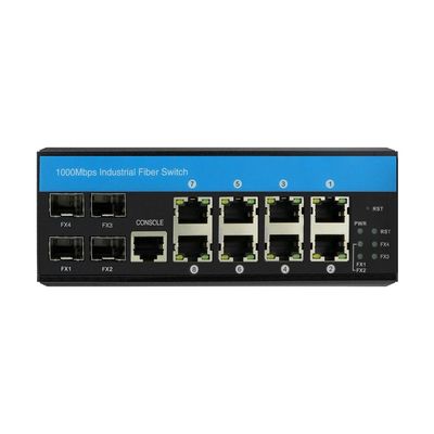 Lớp 3 Industrial Managed Switch Gigabit Ethernet 12 cổng ERPS RSTP DIN Rail CE