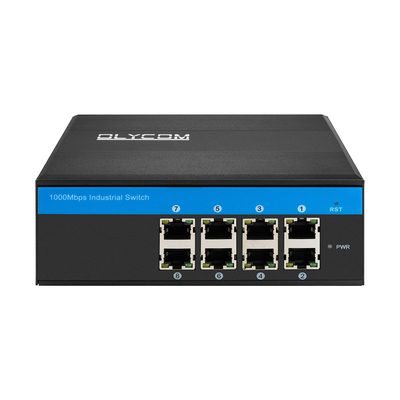 E-Mark Industrial Network Switch 8 cổng Gigabit Ethernet không quản lý đường sắt Din