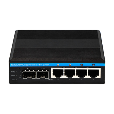 6 cổng Gigabit quản lý bộ chuyển đổi mạng cứng cỡ nhỏ gọn điện kép DC12V