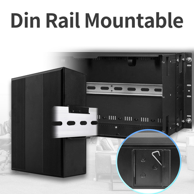 IM-WS080GE 8 cổng E-Mark Ethernet Switch Gigabit không quản lý Din gắn 24V đầu vào