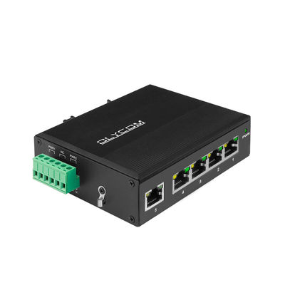 5 cổng RJ45 Gigabit Unmanaged Industrial Ethernet Switch với IP40 E-Mark và Din-Rail Mount