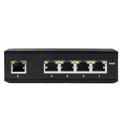 5 cổng RJ45 Gigabit Unmanaged Industrial Ethernet Switch với IP40 E-Mark và Din-Rail Mount