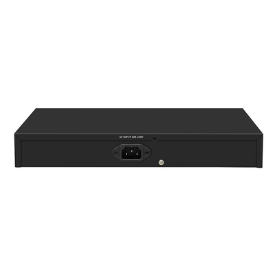 24 Cổng 10/100M POE Switch Gigabit Fiber Optic Uplink AC Rack Không quản lý Ngân sách 300W
