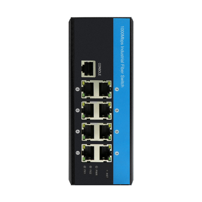 8 Cổng quản lý DC48v Industrial Ethernet Switch Din Rail Gigabit Network Switch