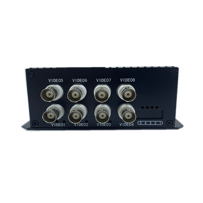 8ch cổng 1080p AHD CVI TVI Fiber Optical HD Video Converter với 20km Transmission BNC Extender