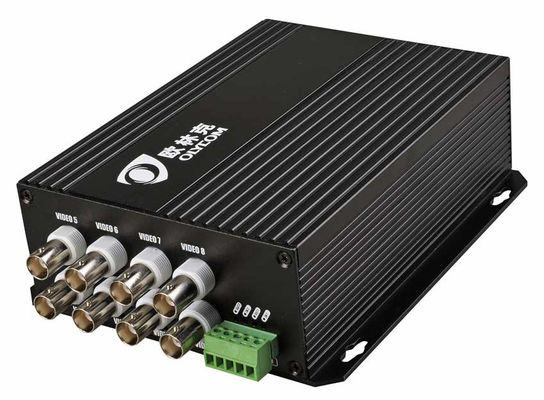 1550nm Fiber Optical HD Video Converter Với RS485 Dữ liệu 8ch Port 1080p AHD CVI TVI 20km Bnc Extender