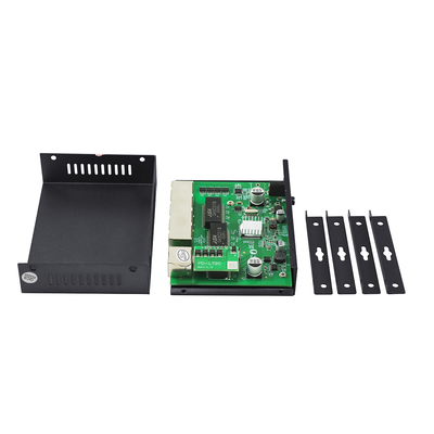4 cổng Gigabit POE Extender cấp thương mại 60W PD Uplink cho máy ảnh IP PoE