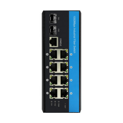 10port Gigabit 10/100/1000mbps L2 Managed POE Switch với 2 Sfp cho ngoài trời