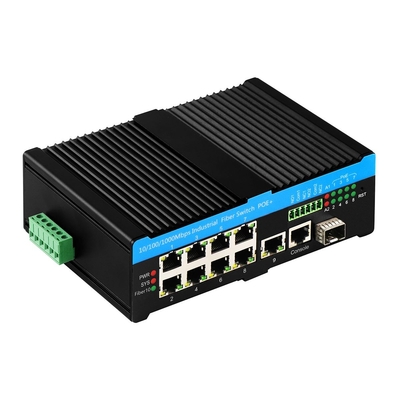 8 cổng Ultra PoE L2 Managed Switch ERPS 2.5G Ring với 1SFP/RJ45 Uplink PoE Af/At/Bt