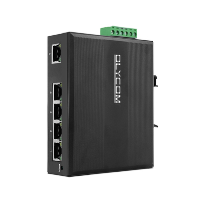 E-Mark 5 Cổng Poe Switch Din Gigabit Ethernet 120W 15,4W/30W CE không được quản lý