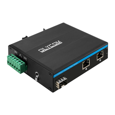 3 cổng 10/100mbps Fast Ethernet Unmanaged POE Fiber Media Converter cho ngoài trời