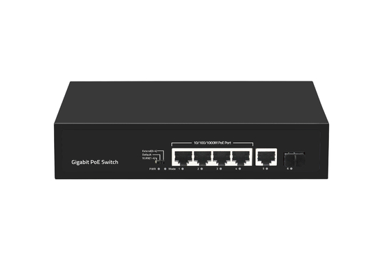 6 cổng 10/100/1000mbps POE Fiber Switch With 4 Port Poe Ethernet Switch Nhà sản xuất