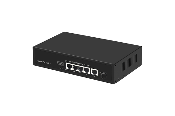 6 cổng 10/100/1000mbps POE Fiber Switch With 4 Port Poe Ethernet Switch Nhà sản xuất