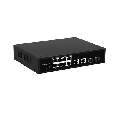 8 Cổng PoE Fiber Switch Gigabit Không quản lý 120W Ngân sách 250 mét PoE Extender