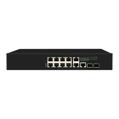 8 cổng Poe Switch với 90W quản lý 2 * 2.5Gb cổng SFP + 2 cổng combo POE fiber switch