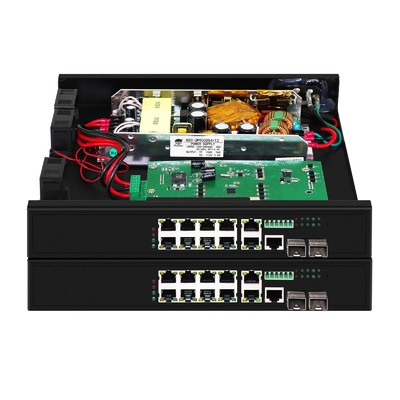8 cổng Poe Switch với 90W quản lý 2 * 2.5Gb cổng SFP + 2 cổng combo POE fiber switch