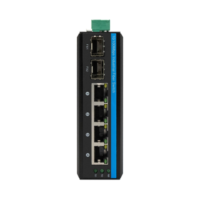Công nghiệp không được quản lý Poe Switch Fast Ethernet SFP Fiber Network 120W DC48V