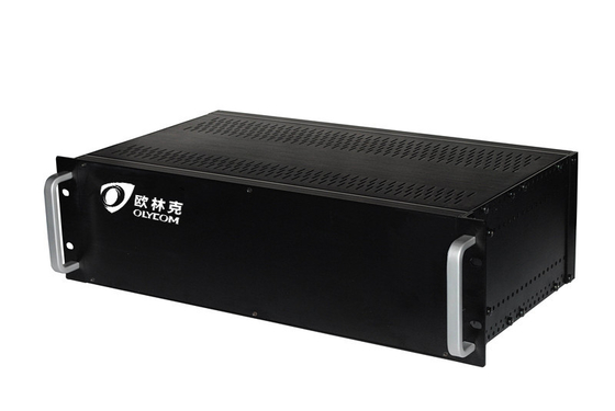 19" 3U 18slots Chassis Video Data Fiber Converter Rack Mount Chassis Cung cấp điện kép