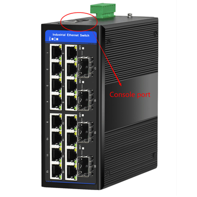 20 Cổng Gigabit Din Quản lý Switch Layer 2 Dựa trên 4 SFP Slots Support Ring ERPS