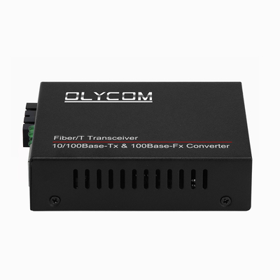 10/100mbps phương tiện truyền thông sợi quang Bộ thu 1310nm Media Converter MM 2km