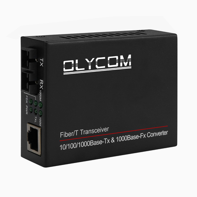 OEM ODM 10/100/1000M Gigabit Cáp kép chế độ đơn SC Connector 60KM Fiber Media Converter