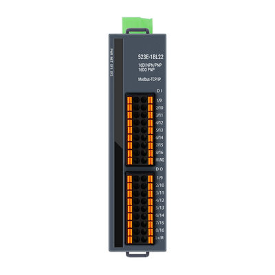 3 cổng RJ45 Module PLC IO Modbus-TCP/IP với nguồn điện 16DI+16DO và 24VDC cho điều khiển công nghiệp